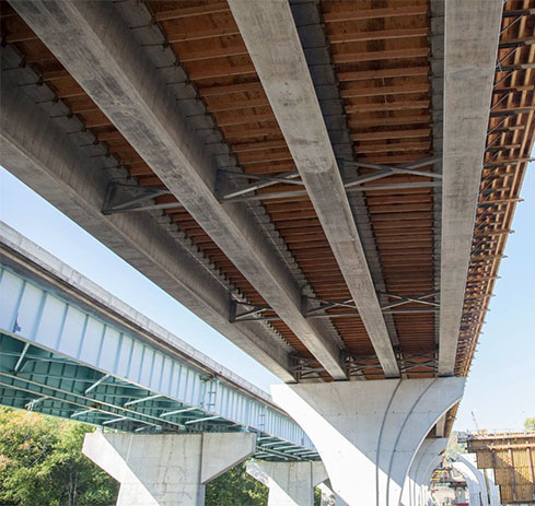 underside of a bridge